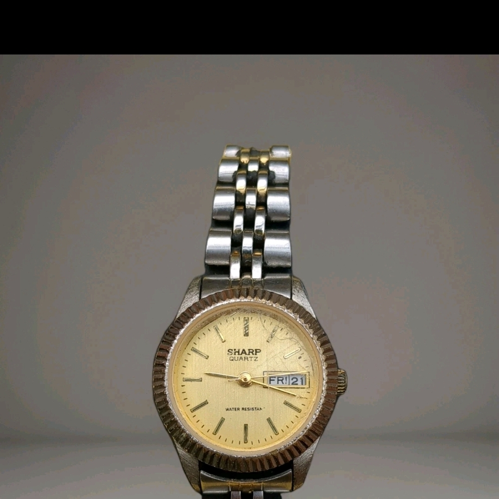 Sharp Quartz Women's Gold and Silver Watch